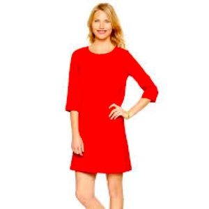 0500 Gap Exposed Zipper 3/4 sleeve dress sz 4